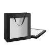 Sac Cadeau avec Fenêtre Transparente noir - - PKG Pack Magic France