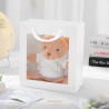 Sac Cadeau avec Fenêtre Transparente Blanc - PKG Pack Magic France