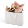 Sac Cadeau couleur blanc texture grain - PKG Pack Magic France