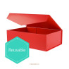 Boîte Cadeau Fermeture en V Rouge - Pack Magic France